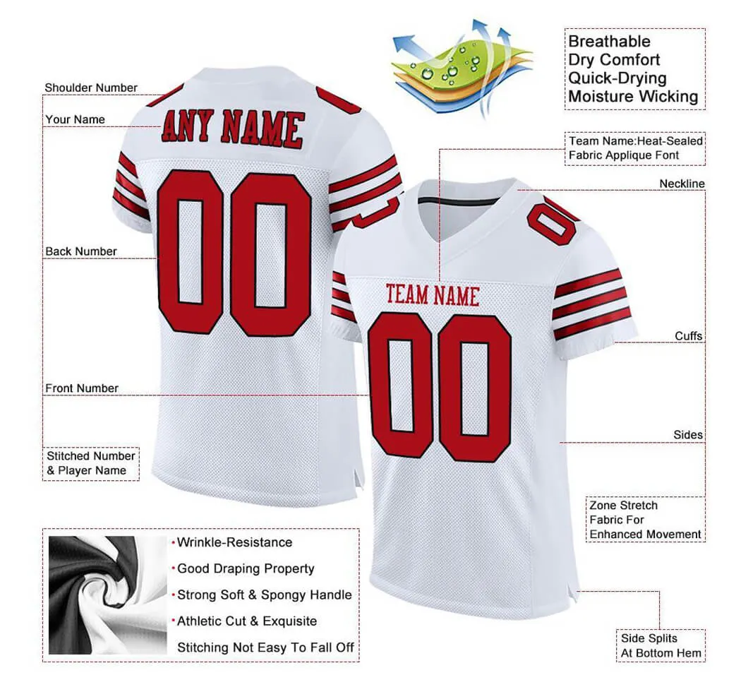 Wholesale High Quality Sports Uniform Top Custom Made Sublimated American Football Jersey