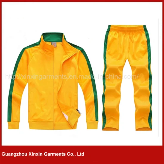 Benutzerdefinierte kurzärmlige, schnell trocknende gelbe Sportbekleidung für die Fußballmannschaft (T23)