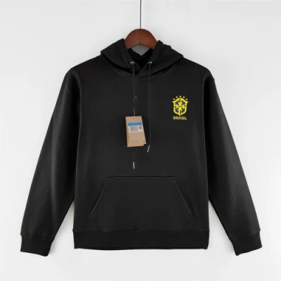 Männer 2022 Brasilien WM Nation Team Trainingsanzug Mit Kapuze Fußball Shirt Langarm Fußball Pullover Hoodie Lässige Mode Sport Tragen