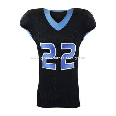 100 % Polyester Heavy-Mesh-American-Football-Trikot, individuelle, günstige Uniformen, junge Trainings-American-Football-Trikots