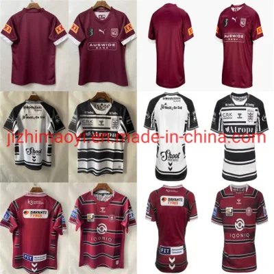 Großhandel 2021 Nrl Saison Jersey Qld Maroons State of Origin Kleinkind Home Away Rugby Shirt
