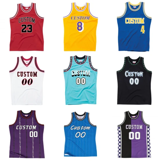 Basketball Wear Sublimation Reversible Übungstrikot Unterhemden Benutzerdefiniertes Basketballtrikot