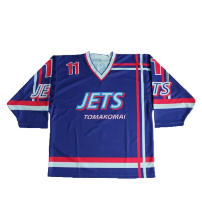 Polyester-Hockey-Trikot mit individuellem, wendbarem Name/Nummer, sublimiert, Team-Eishockey-Uniform