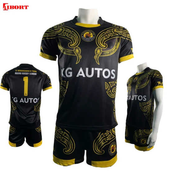 Aibort Custom Rugby-Shirt, American-Football-Trikot, blaues Rugby-Trikot