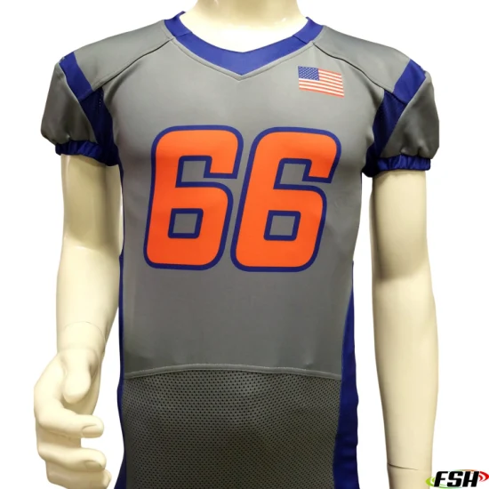 New Style, maßgeschneidertes, sublimiertes, atmungsaktives American-Football-Trikot zum besten Preis