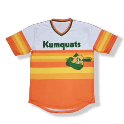 Kundenspezifisches Druck-Stickerei-Baseball-Uniform-Hemd-Großhandelsbilliges leeres Baseball-Jersey-Sportbekleidungs-Hemd
