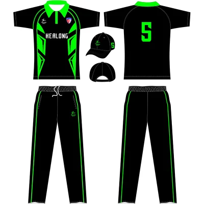 Großhandel Sportbekleidung 100 % Polyester Sublimation Cricket Team Jersey Custom Cheap Cricket Wear